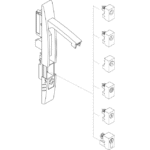 Insert double barre 5 mm pour poignée NSYINDB51 – Image 3
