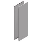 Panneaux latéraux armoire SF 2000x500 mm, finition gris, vue complémentaire 2
