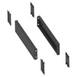 Trappes latérales pour socle SM-SF 100 x 400 mm, finition gris, vue complémentaire 2