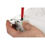 Pattes de fixation murale pour coffret plastique NSYAEFTB, configuration visible, vue complémentaire 4