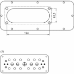 Membrane passe-câbles FL21 T25 pour boîtier NSYAECPFLT25 – Image 4