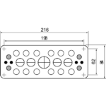 Membrane passe-câbles FL21 T25 pour boîtier NSYAECPFLT25 – Image 6