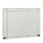 Porte interne réversible polyester 2 verrous PLM75, finition gris, vue complémentaire 1