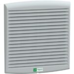 Ventilateur axial avec filtre 24 V CC IP54, configuration visible