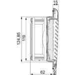 Ventilateur axial armoire électrique 85 m3/h 230 V IP54, finition gris, vue complémentaire 6