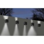 Applique murale LED noire 2700K 8W haut bas, configuration visible, vue complémentaire 3