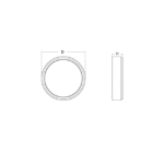 Applique murale LED ronde graphite 3000K, vue complémentaire 2
