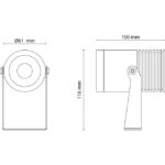 Spot de jardin LED 3000K graphite 15° 1300 lm 630004 – Image 2