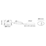 Spot encastrable LED orientable intérieur extérieur 902519 – Image 3