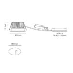 Spot encastrable LED blanc 9W 3000K IP54 903311 – Image 3