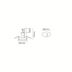 Spot encastrable LED blanc brillant GU10 3000K 931911 – Image 3