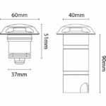 Spot LED encastrable extérieur 24V 3000K, 24 V, vue complémentaire 1