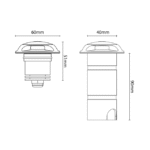 Spot LED encastrable extérieur 24V 3000K, 24 V, vue complémentaire 2