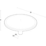 Lampadaire extérieur LED 28W 3000K gris IP66, configuration visible, vue complémentaire 1