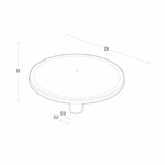 Lampadaire extérieur LED 28W 3000K gris IP66, configuration visible, vue complémentaire 2