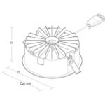 Spot encastrable Rax Eco 200 blanc, finition Blanc (RAL 9003), vue complémentaire 1