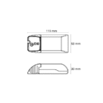 Driver LED dimmable coupure de phase 700mA 3000lm, configuration visible, vue complémentaire 3