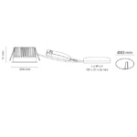 Spot encastré LED blanc 9W 3000K IRC 95, finition Blanc (RAL 9003), vue complémentaire 2