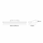 Applique salle de bain LED blanche dimmable 15W 3000K, finition Blanc mat RAL 9003, vue complémentaire 2