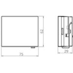 Alimentation déplaçable pour rail 230V blanc mat, configuration visible, vue complémentaire 1