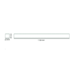 Rail d'éclairage 230V Zip 1,15 m blanc mat, configuration visible, vue complémentaire 2