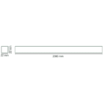 Rail d'éclairage 230V Zip 2 m blanc mat, 230 V, vue complémentaire 1