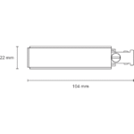 Embout conducteur rail Zip Slim blanc, configuration visible, vue complémentaire 1