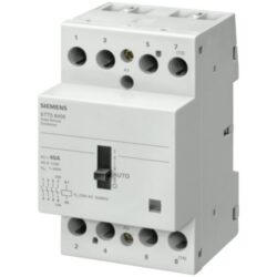 Contacteur jour nuit 4 NO 40 A 230 V AC, configuration visible