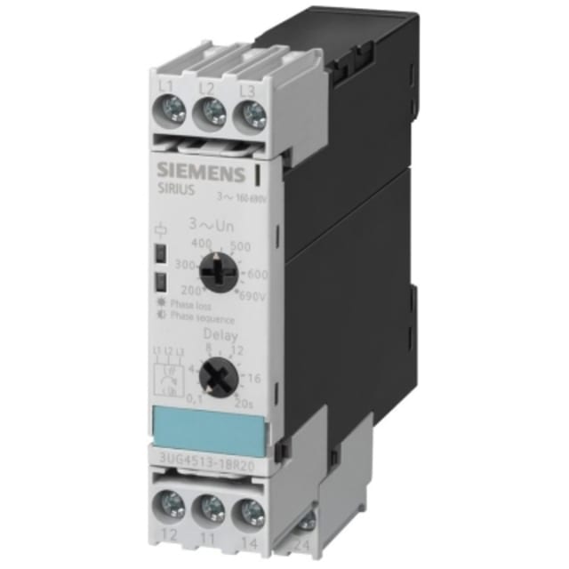 SIEMENS - RELAIS SURVEILLANCE PHASE-SEQUENCE 20% FIX 3X160-690VAC - 3UG45131BR20