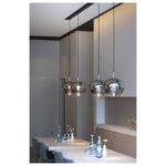 Adaptateur suspension rail monophasé noir 230V, configuration visible, vue complémentaire 2