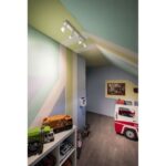 Plafonnier 4 spots orientables GU10 blanc, dimensions 56,0 x 5,6 x 8,6 cm, vue complémentaire 1