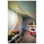 Plafonnier 4 spots orientables GU10 blanc, dimensions 56,0 x 5,6 x 8,6 cm, vue complémentaire 2