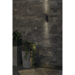 Applique murale extérieure GU10 anthracite, dimensions 23 x 10 x 6 cm, vue complémentaire 1