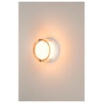 Anneau décoratif blanc pour applique CYFT, en acier, vue complémentaire 3