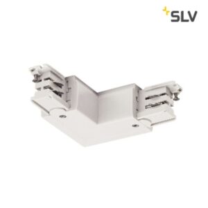 SLV Belgium - Connecteur L pour rail triphasé S-track terre outdoore blanc signal. - 1001386