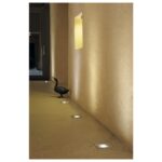 Spot encastrable de sol carré GU10 IP67 inox, configuration visible, vue complémentaire 3