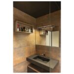 Applique miroir LED chrome IP44 4000K, vue complémentaire 2