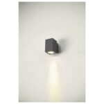 Applique murale extérieure LED carrée anthracite, IP65, vue complémentaire 6