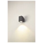Applique murale extérieure LED carrée anthracite, IP65, vue complémentaire 8
