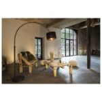 Abat-jour rond Ø45 cm noir cuivre textile, vue complémentaire 12