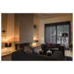 Abat-jour rond Ø45 cm noir cuivre textile, vue complémentaire 3