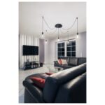 Crochet de plafond pour suspension décentrée noir, en aluminium, vue complémentaire 3