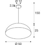 Suspension M noire et or mat E27, 220...240 V, vue complémentaire 4