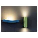 Applique murale en plâtre blanc R7s 102 Curve, IP20, vue complémentaire 11