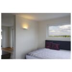Applique murale en plâtre blanc R7s 102 Curve, IP20, vue complémentaire 2