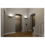 Applique murale en plâtre blanc R7s 102 Curve, IP20, vue complémentaire 4