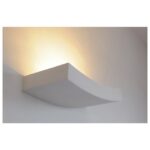 Applique murale en plâtre blanc R7s 102 Curve, IP20, vue complémentaire 9