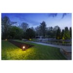 Borne lumineuse extérieure ronde E27 IP44 GRAFIT 30, configuration visible, vue complémentaire 3