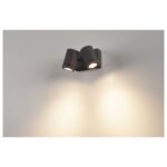 Applique murale extérieure LED orientable IP55, finition Anthracite, vue complémentaire 1