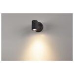 Applique murale extérieure LED orientable anthracite IP55, configuration visible, vue complémentaire 3